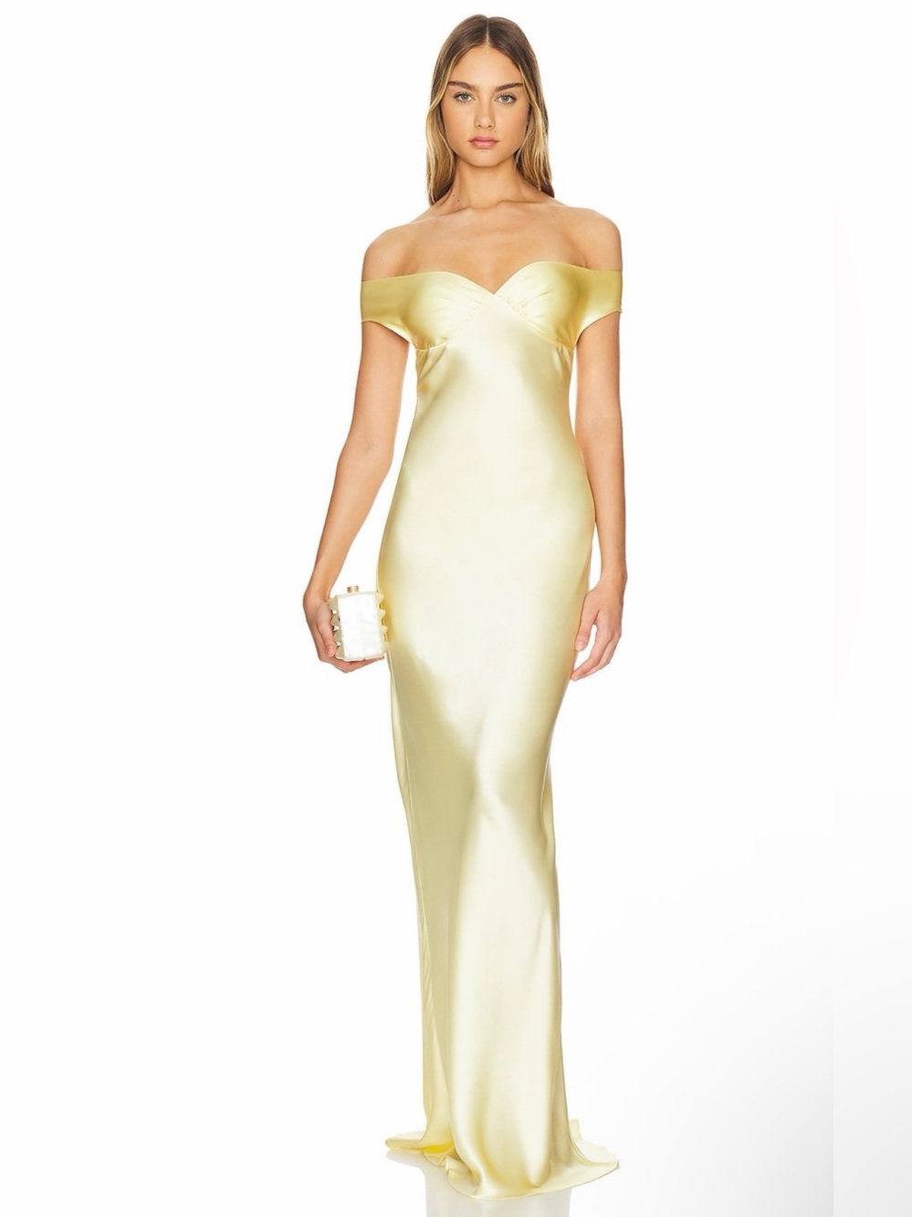 NWT Natalie Rolt Bridget Gown in Lemon, Size S